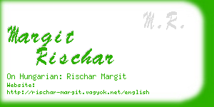 margit rischar business card